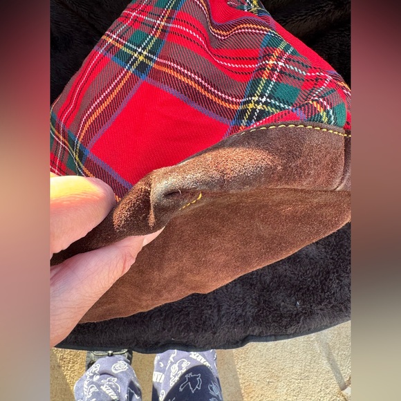 EUC  Retail $350 Dooney & Bourke Red Tartan Shoulder Bag - Picture 10 of 13